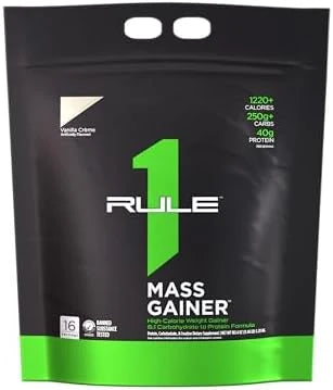 Rule1 Mass Gainer Highcalorie Weight Gain Formula With 1220+ Calories 250G+ Complex Carb Blend 40G Allwhey Protein Per Serving