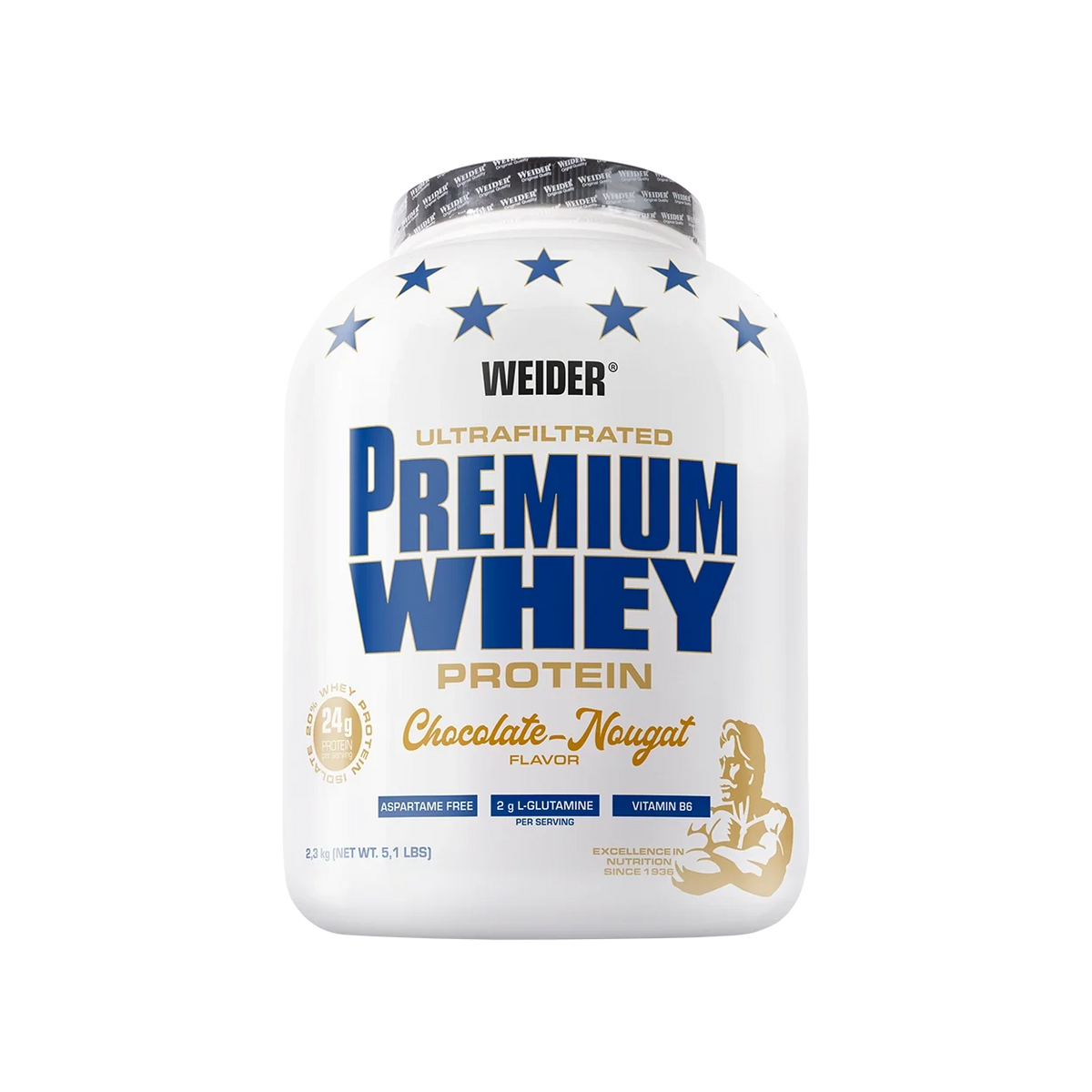 Premium quality whey protein powder – with whey concentrate, whey isolate, L-glutamine & Vitamin B6