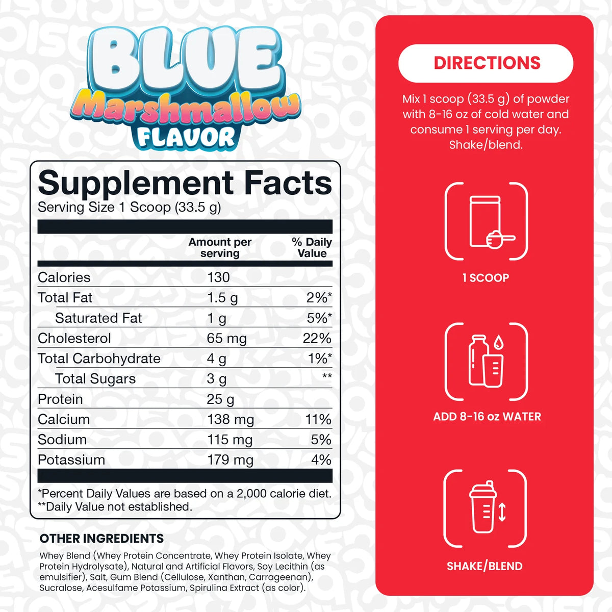 BASIC SUPPLEMENTS Whey Protein Powder, 25g Protein, Full Amino Acid Profile, Gluten Free, Low Fat, RBST Free, Supports Muscle Recovery and Antibody Health (5