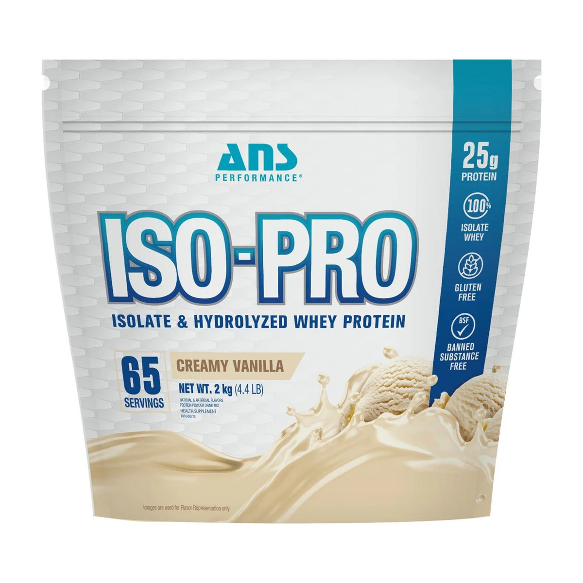 ANS Performance ISO-PRO Isolate Hydrolyzed Whey Protein Powder (2 Kg)