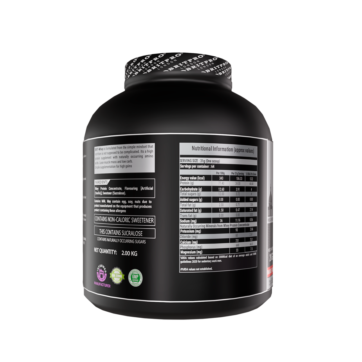 BRITPRO LONDON BRIT WHEY 2KG