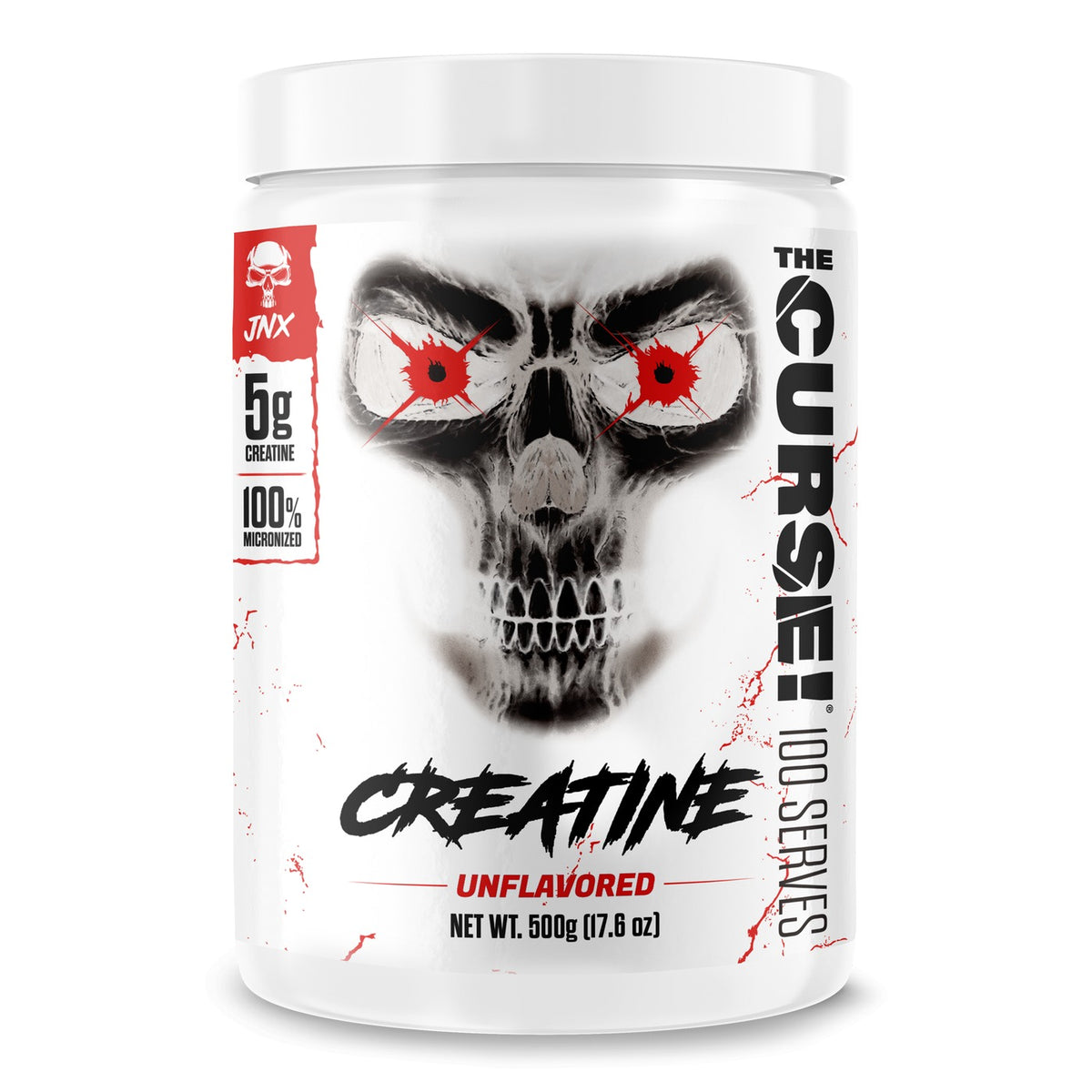 JNX Sports The Curse! Creatine Monohydrate – Unflavoured, 500 g (100 Servings)