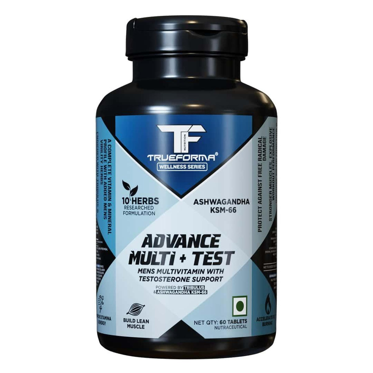 Trueforma Advance Multi + Test – Men’s Multivitamin with Testosterone Support, 60 Tablets