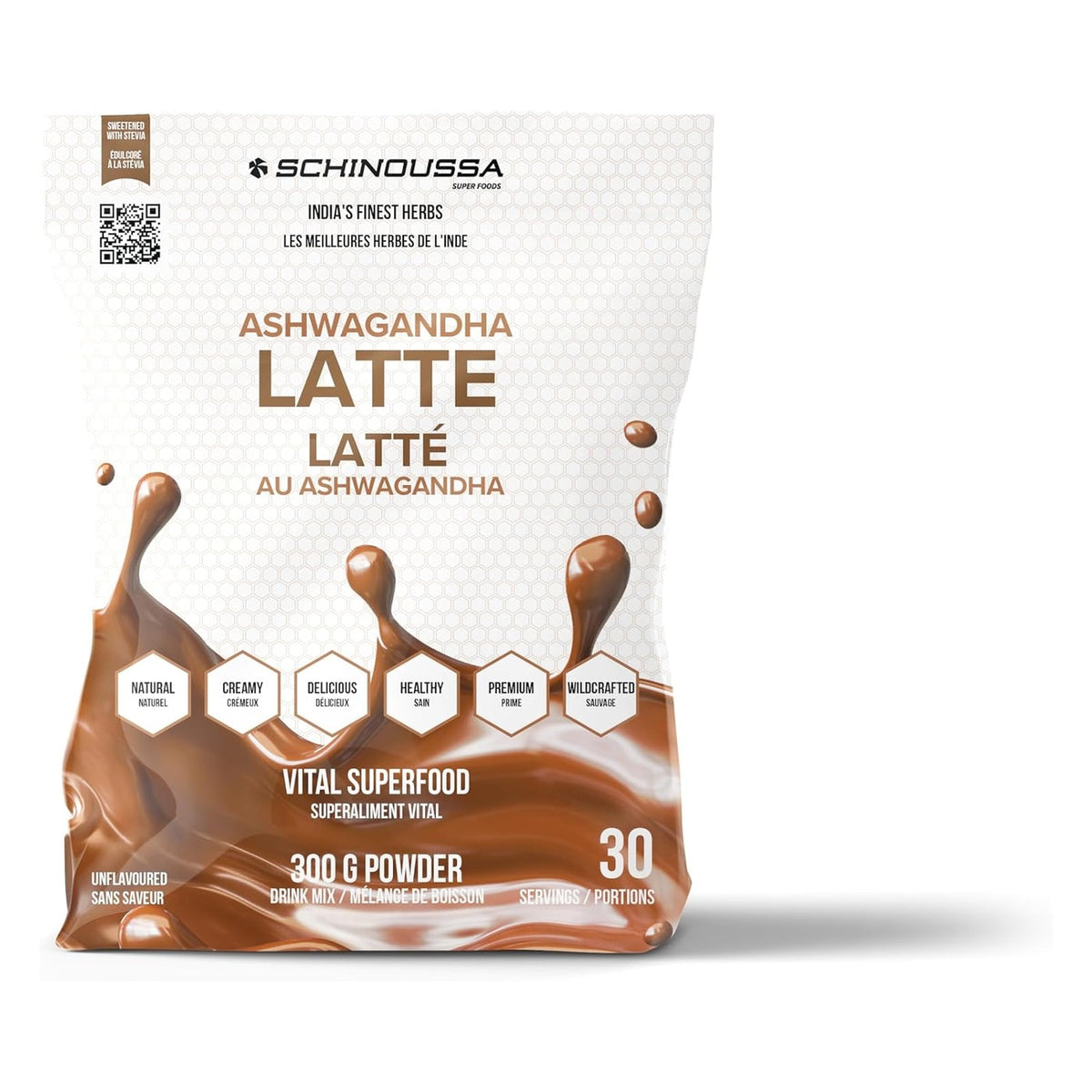 Schinoussa Ashwagandha Latte – 300 g, 30 Servings