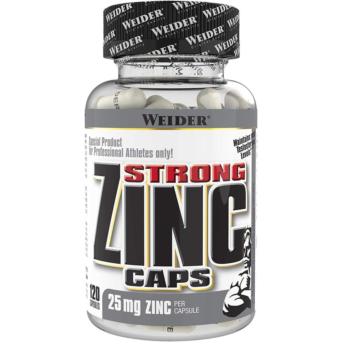Weider Strong Zinc Caps – 25 mg, 120 Capsules